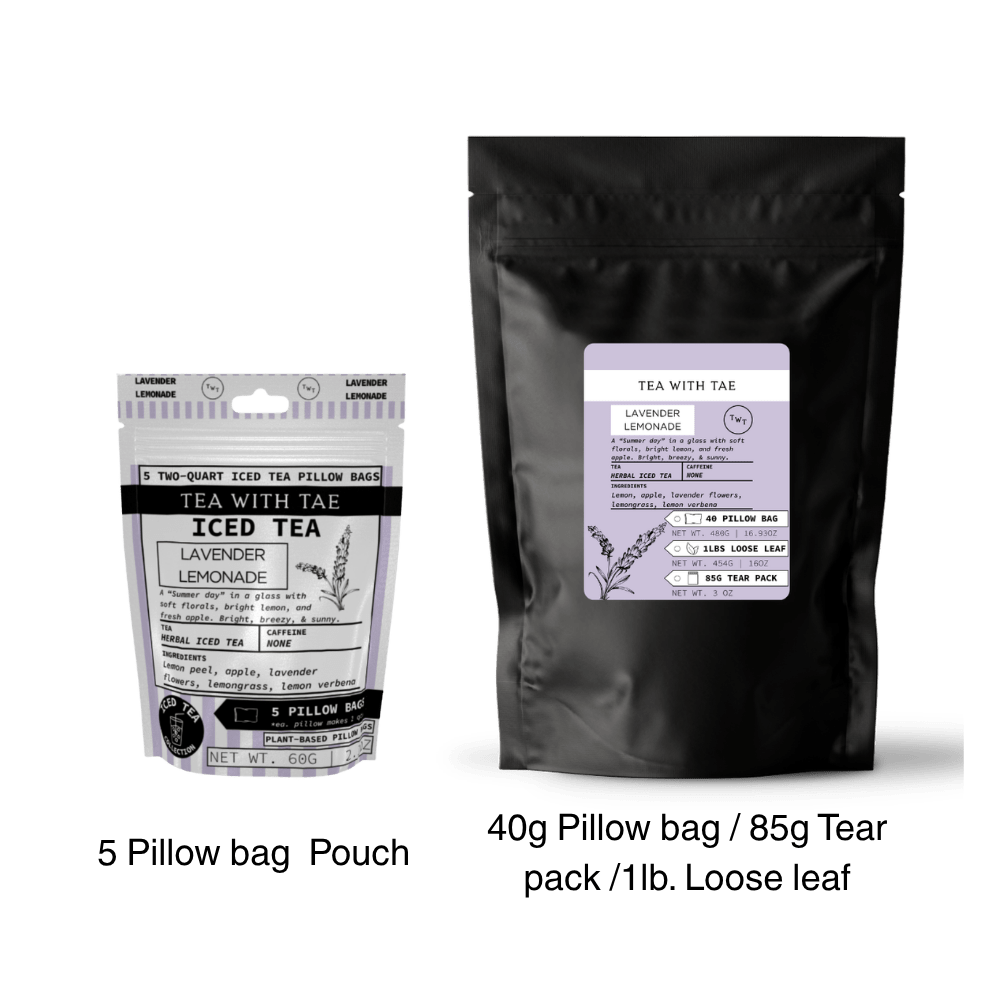 Tea with Tae Lavender Lemonade Iced Tea Pouch Herbal Tea