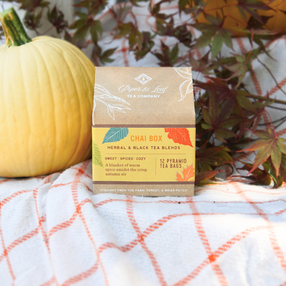 Piper and Leaf Chai Box- Box of 12 Tea Bags