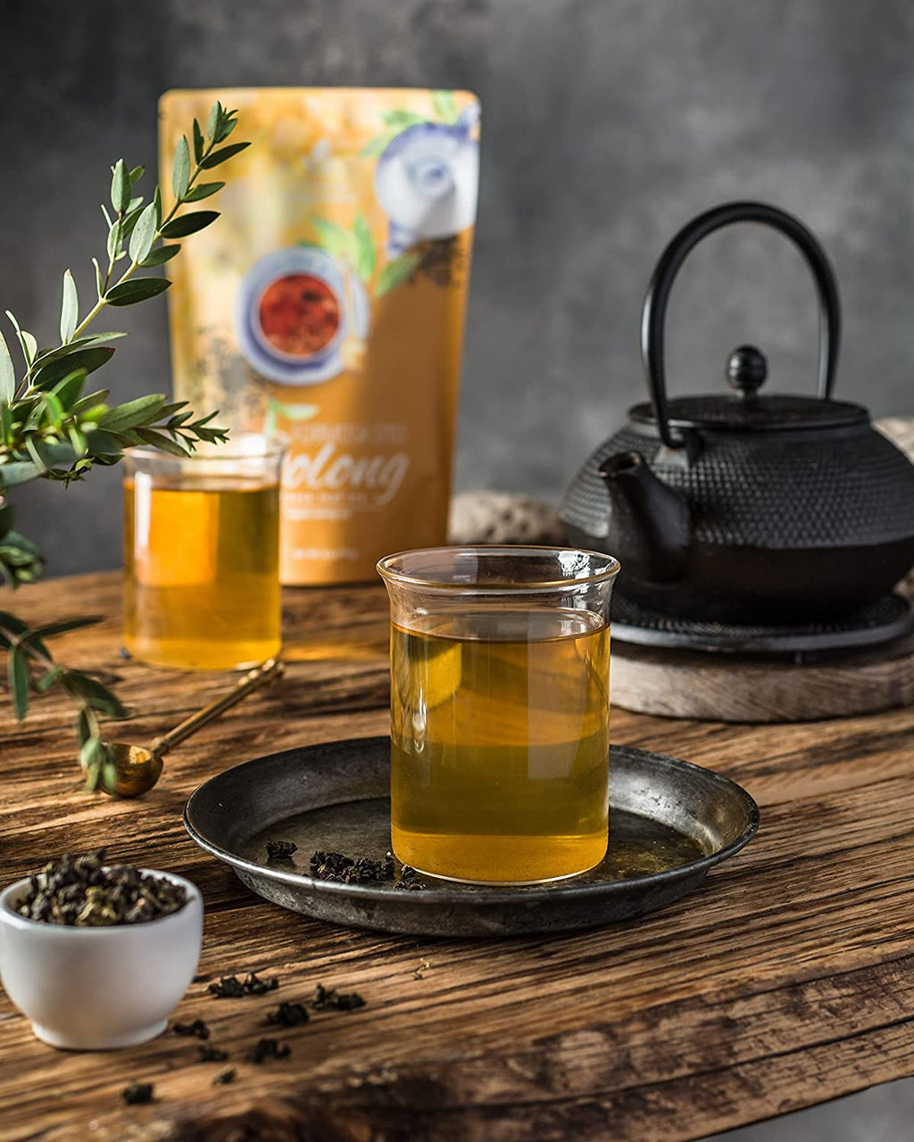 Gardenika Oolong Green Tea, Loose Leaf, USDA Organic, 55+ Cups – 4 Oz (113g)