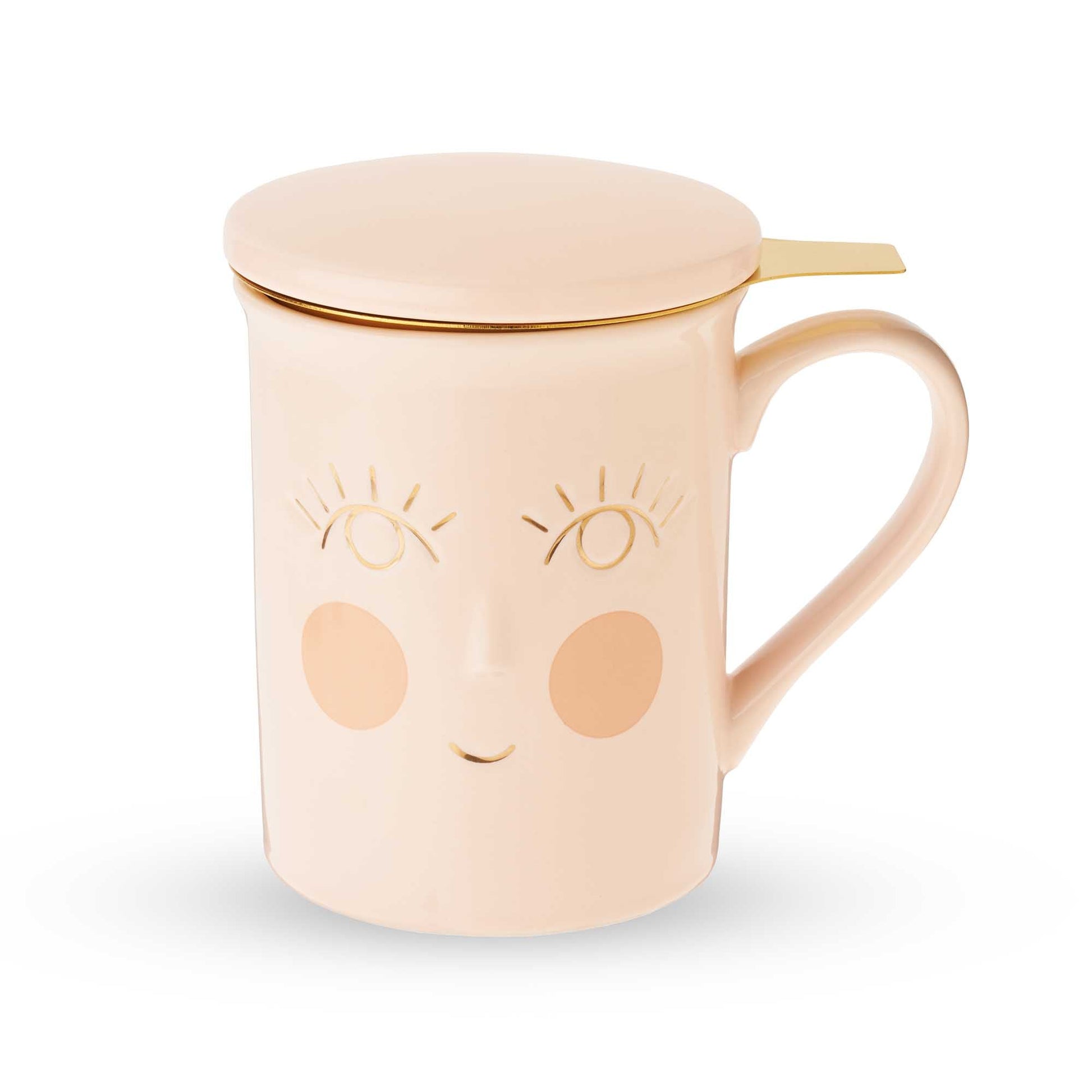 Pinky Up Annette: Hello Beautiful Ceramic Tea Mug & Infuser