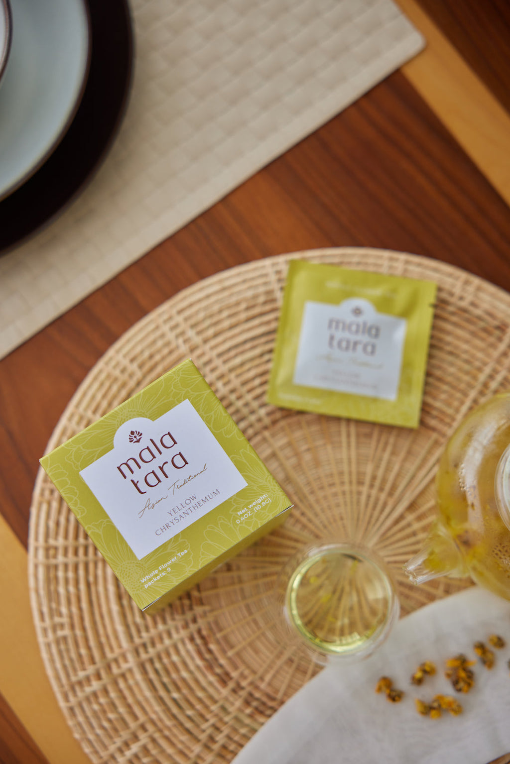Mala Tara Yellow Chrysanthemum Whole Flower Tea Box Herbal Tea