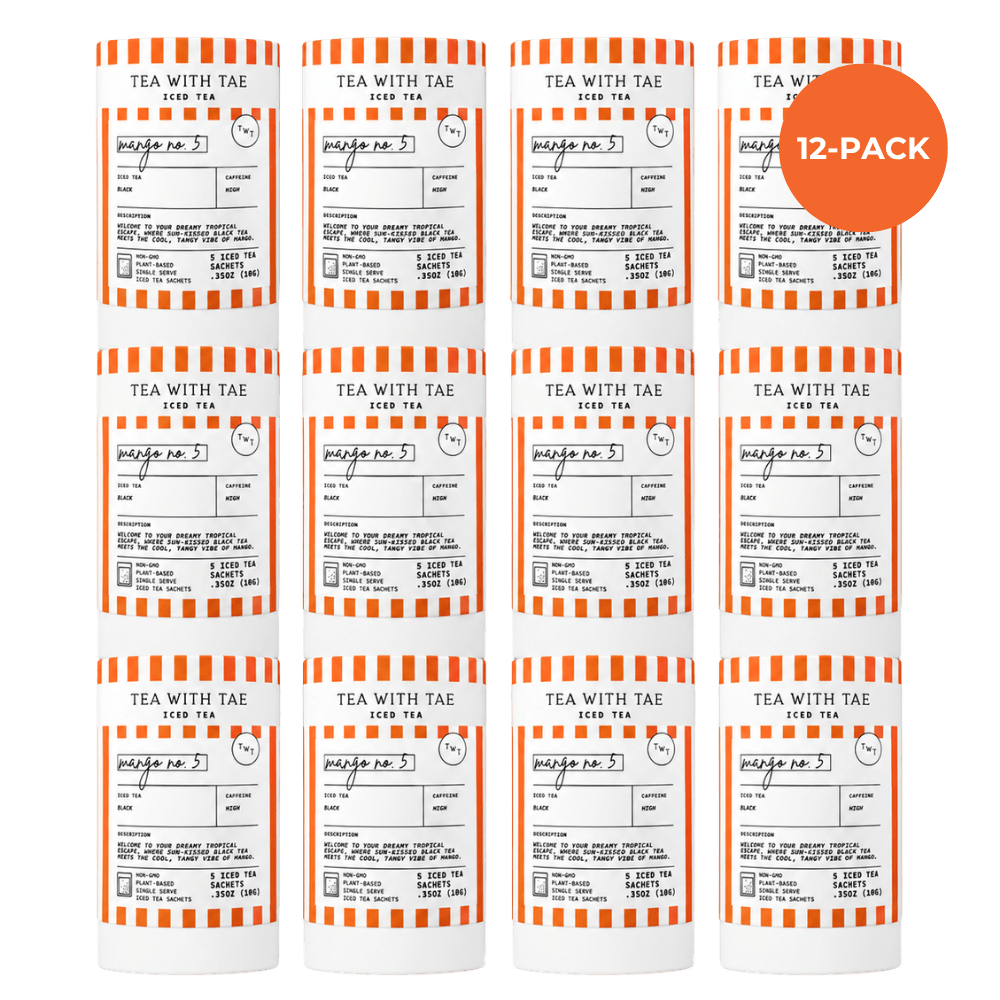 Tea with Tae Mango No. 5 Iced Black Mini Tea Tube (5 iced sachets)