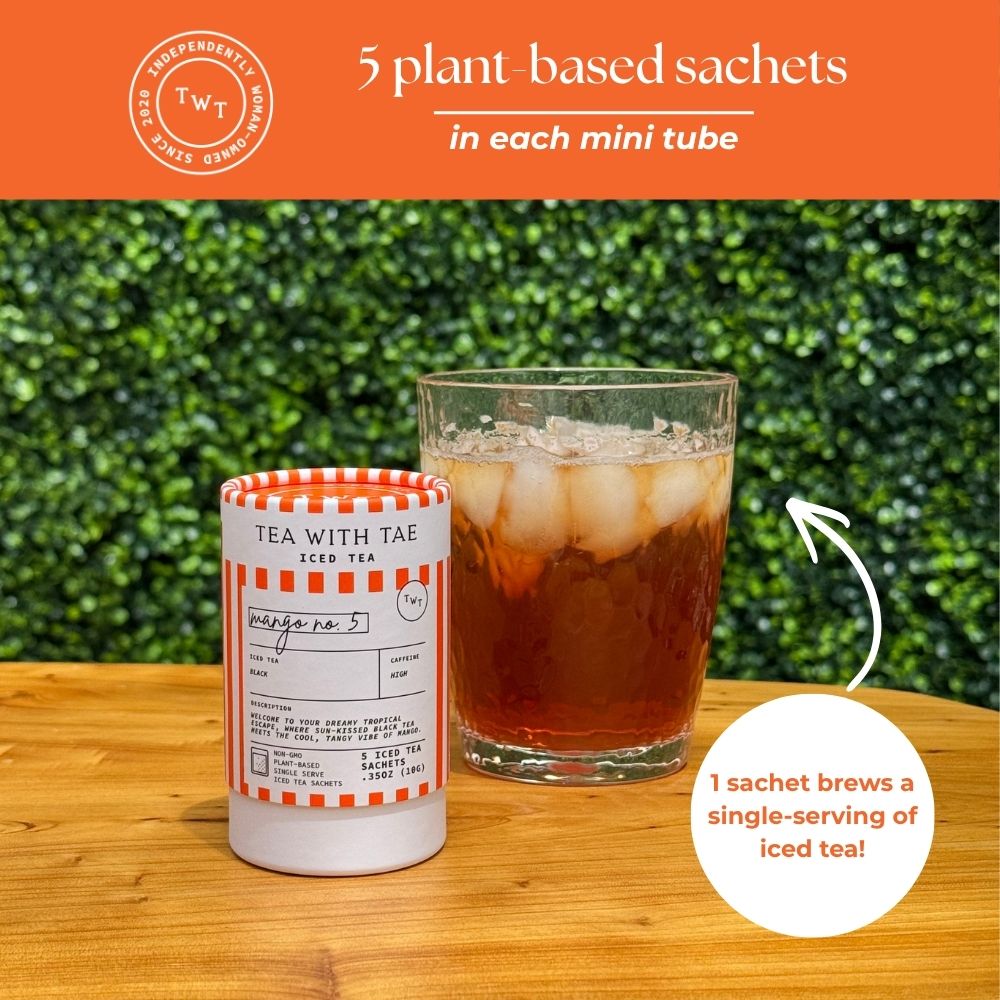 Tea with Tae Mango No. 5 Iced Black Mini Tea Tube (5 iced sachets)