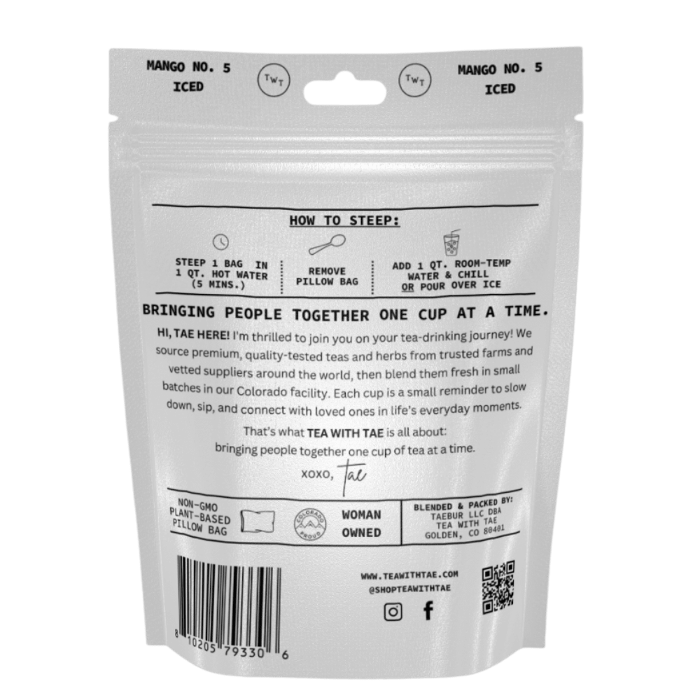 Tea with Tae Mango No. 5 Iced Black Tea Pouch