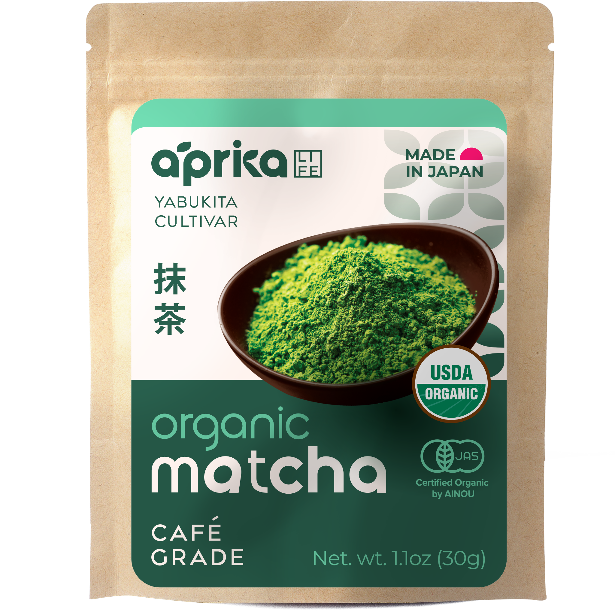 Aprika Life Organic Japanese Matcha Green Tea Powder