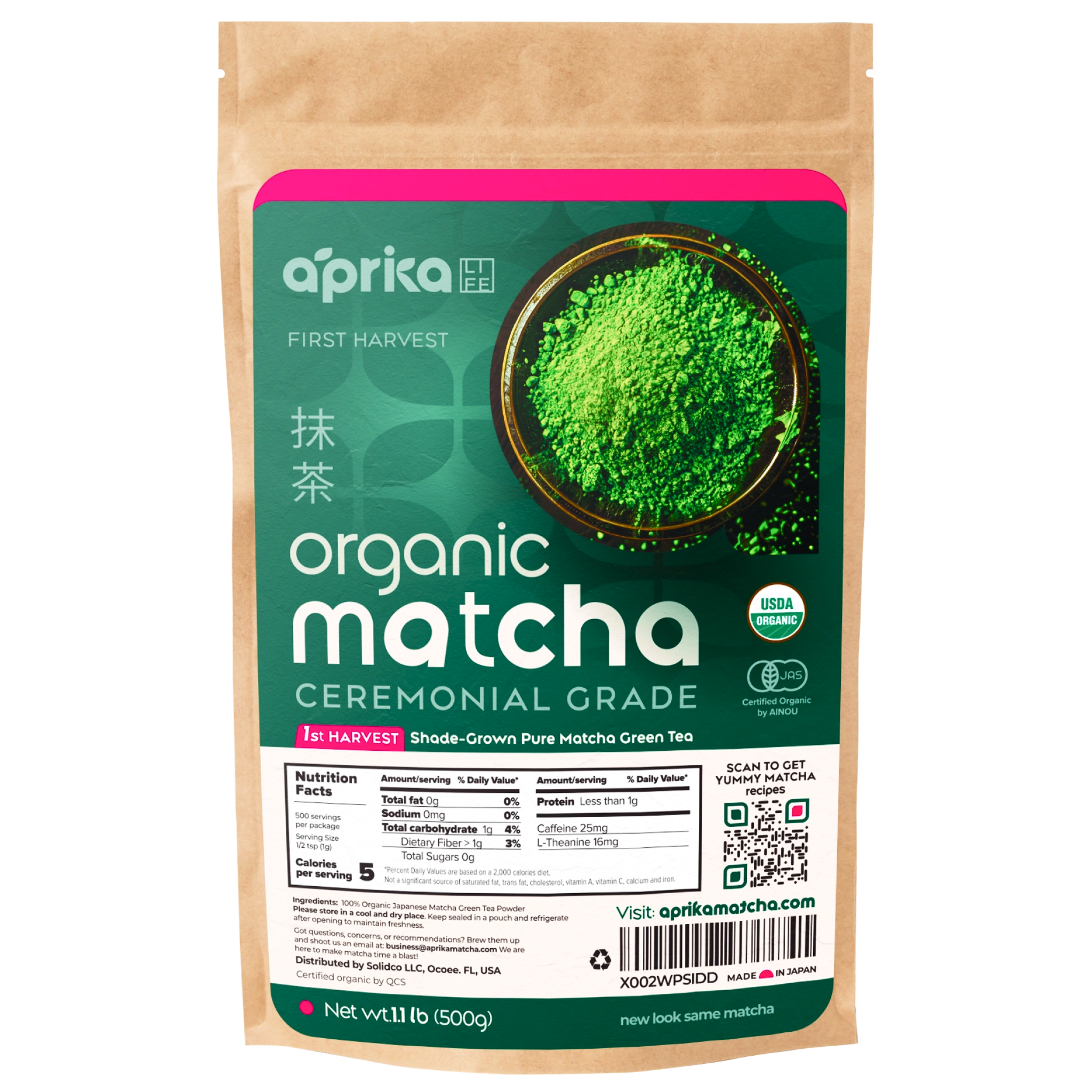 Organic Japanese Ceremonial Grade Matcha Green Tea Powder (WHOLESALE)