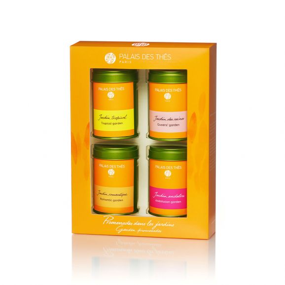 Palais des Thés GARDEN PROMENADE MINI VARIETY SET (4 TINS, LOOSE LEAF TEA)