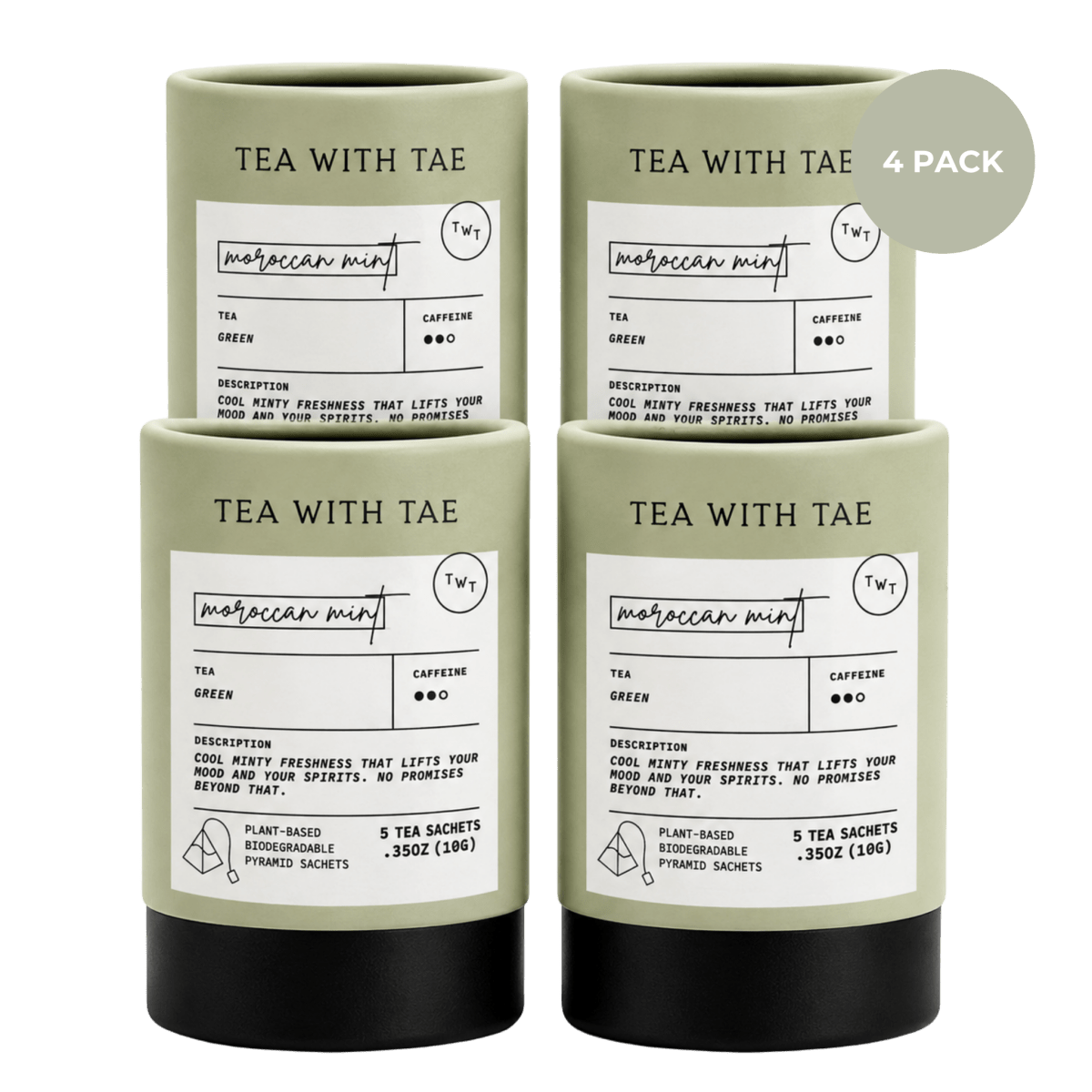 Tea with Tae Moroccan Mint Mini Tea Tube (5 tea bags) Green Tea