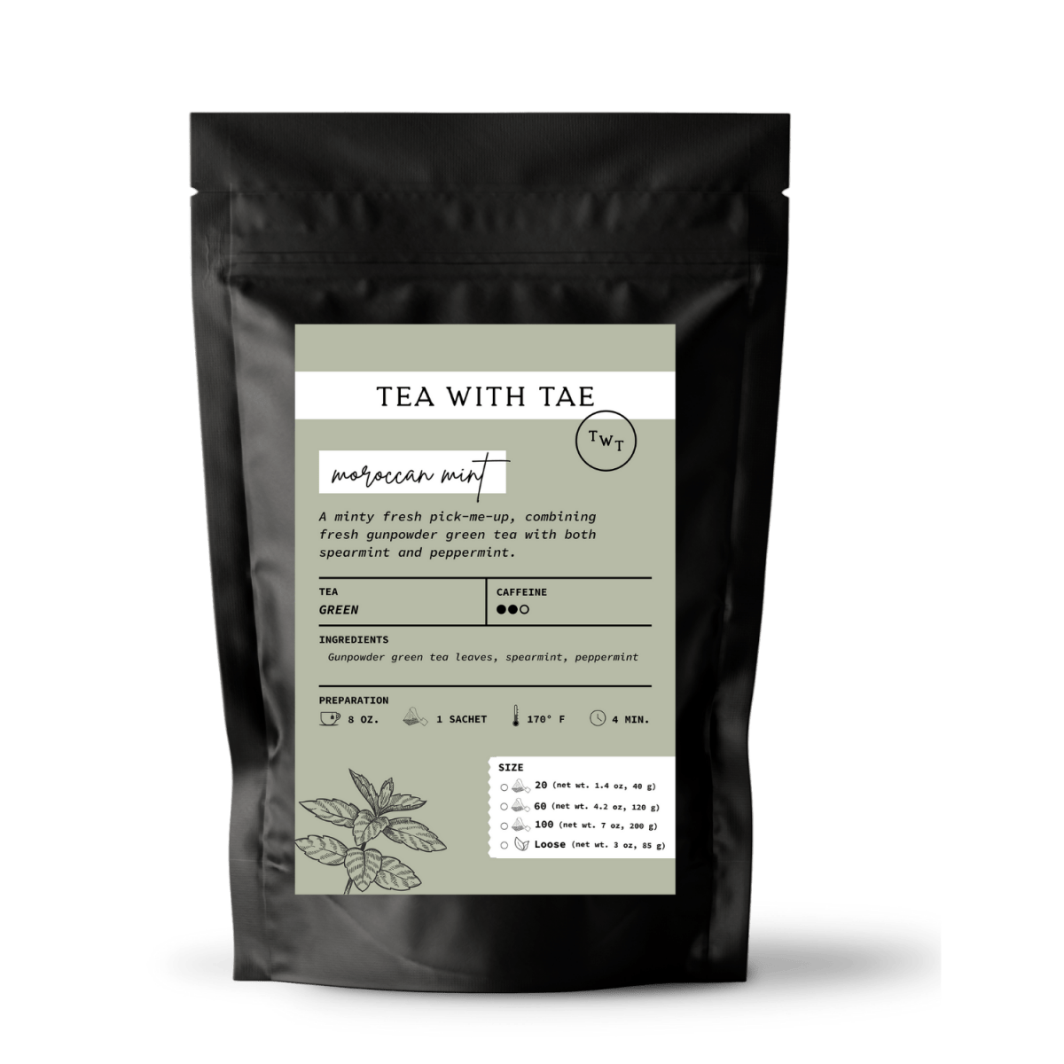 Tea with Tae Moroccan Mint Pouch