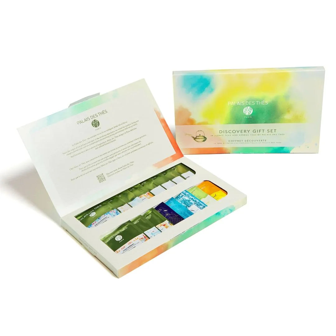 Palais des Thés Discovery Gift Set of Assorted Teas (18 Tea Bag Gift Box) White Tea