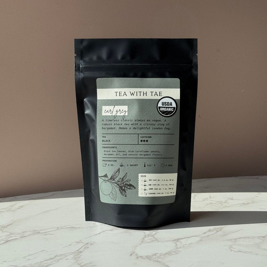 Tea with Tae Organic Earl Grey Pouch Black Tea