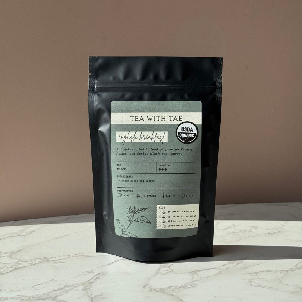 Tea with Tae Organic English Breakfast Pouch Black Tea