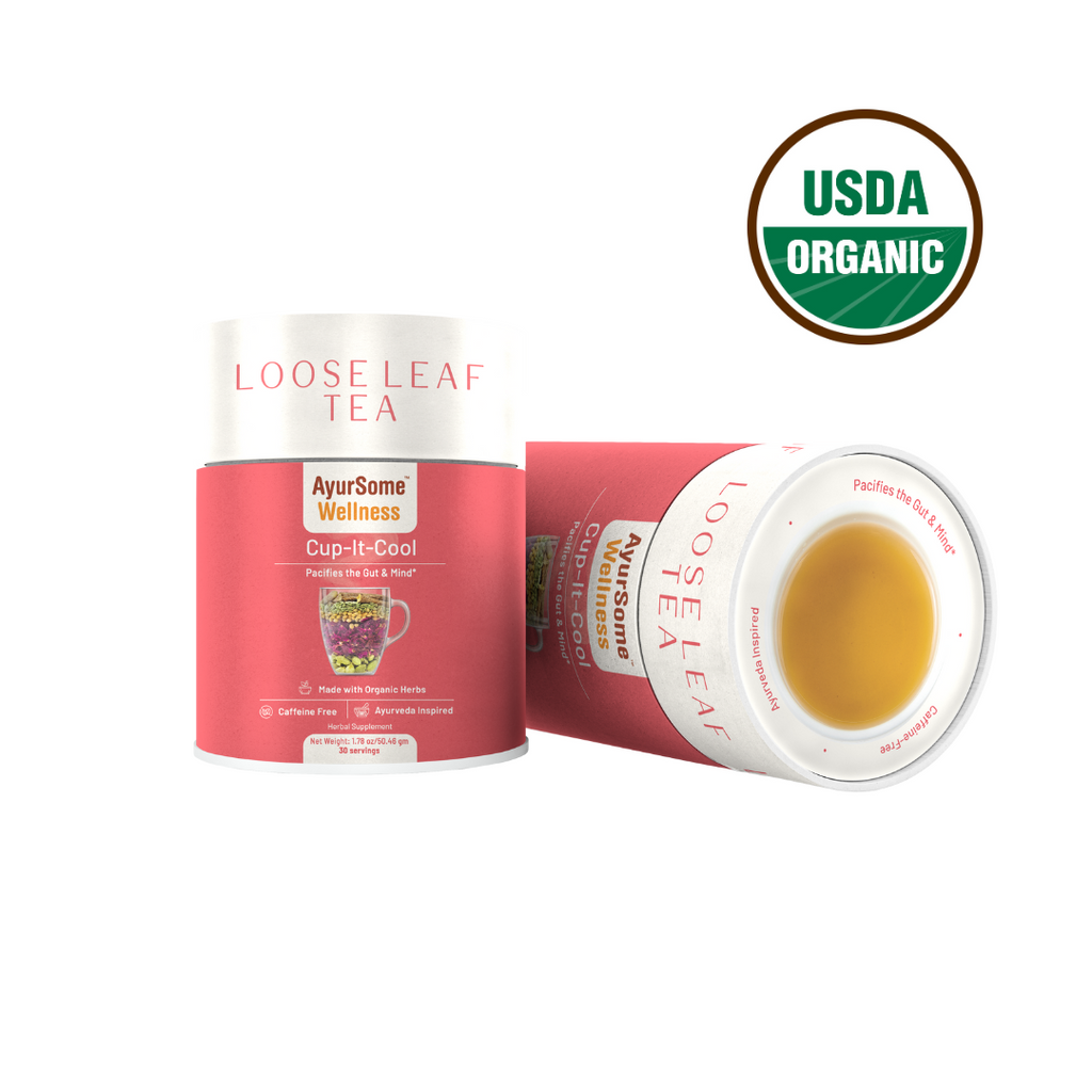 AyurSome Wellness Cup-It-Cool Tea | Organic Rose & Licorice Herbs Tea Blend Herbal Tea