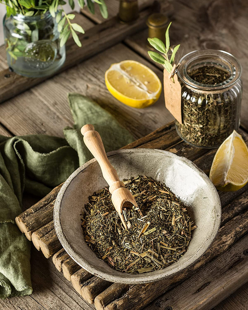 Gardenika Gardenika Lemon Spearmint Tea, Loose Leaf, USDA Organic, Kosher, Caffeine Free – 4 Oz (113g)