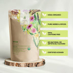 Gardenika Detox Loose Leaf Herbal Tea, USDA Organic, Kosher, Caffeine-Free - 4 oz (114g)