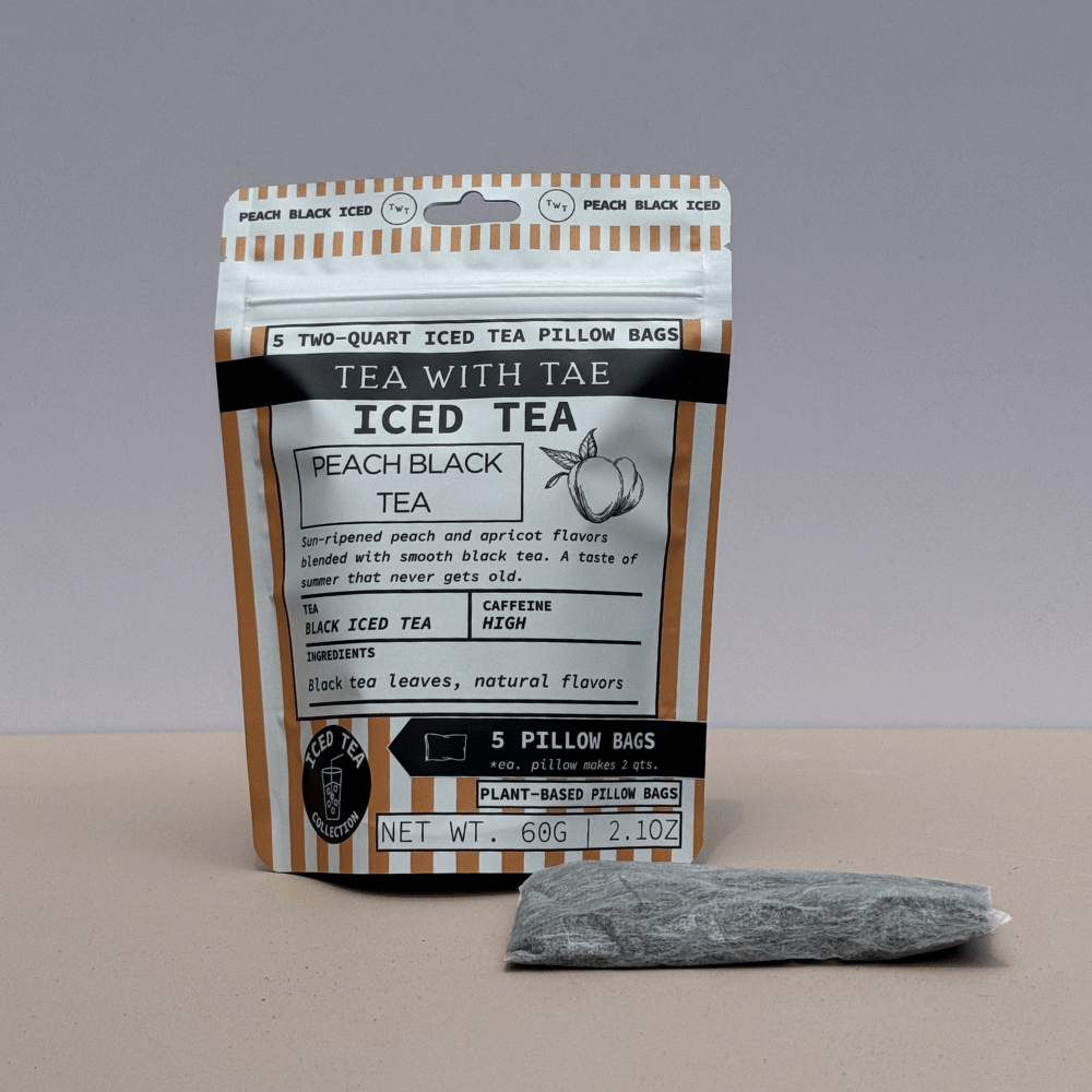 Tea with Tae Peach Black Iced Tea Pouch