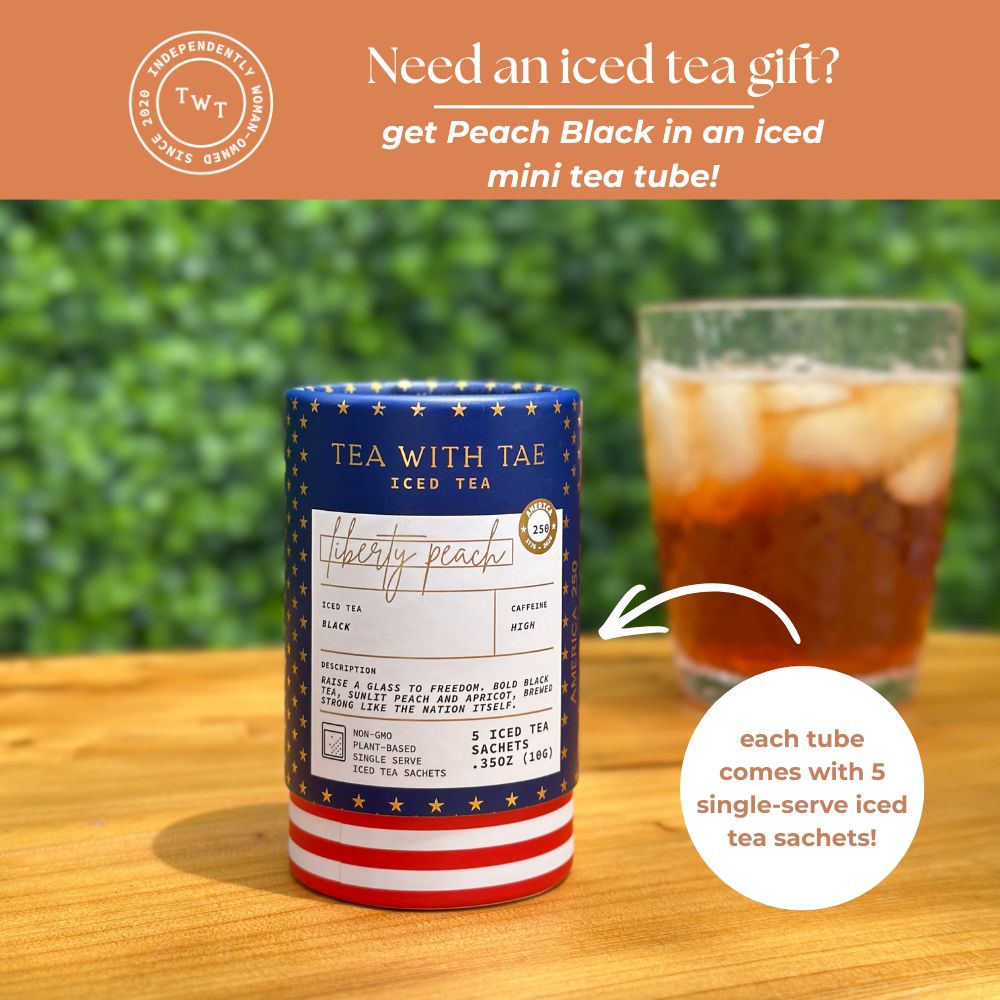 Tea with Tae Peach Black Iced Tea Pouch
