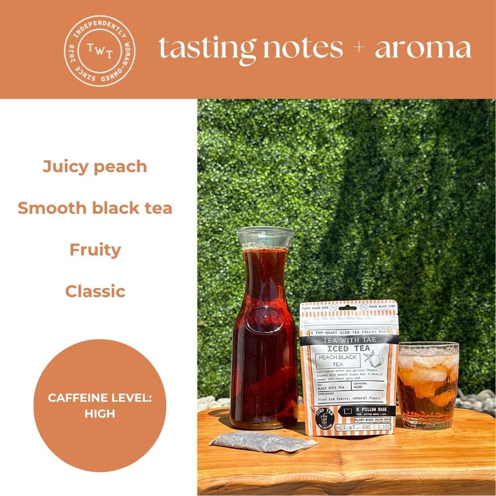 Tea with Tae Peach Black Iced Tea Pouch