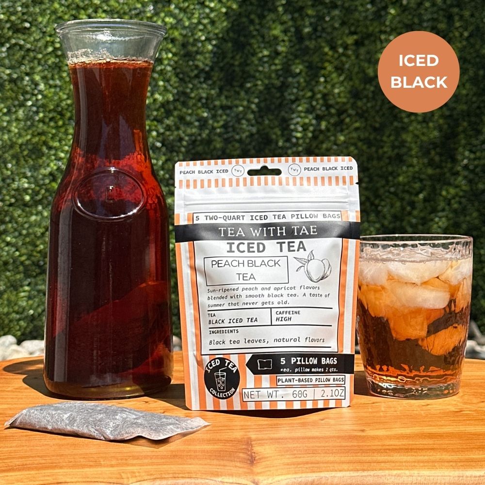 Tea with Tae Peach Black Iced Tea Pouch