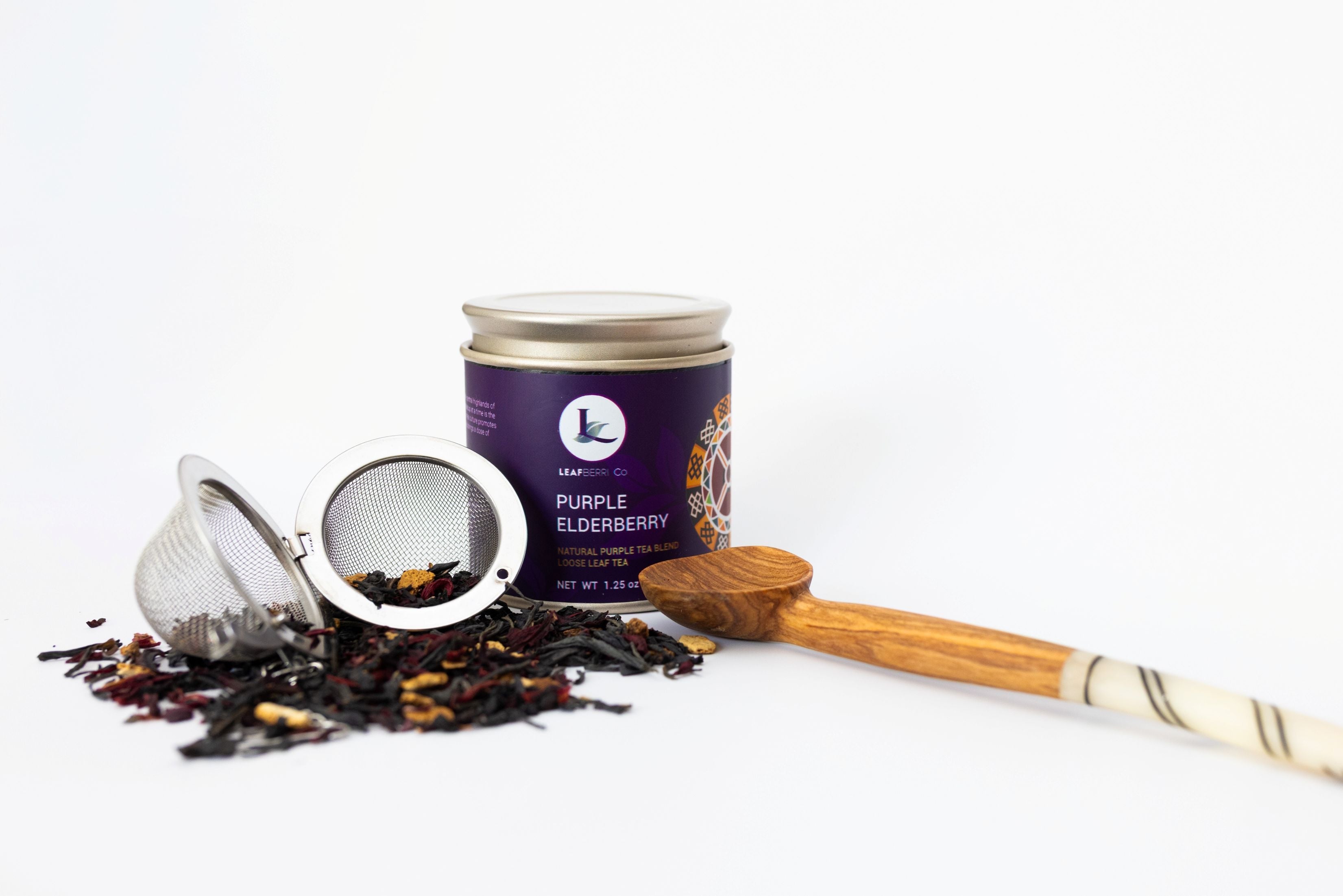 leafberri 5 Can Kenyan Purple Tea Sampler Box