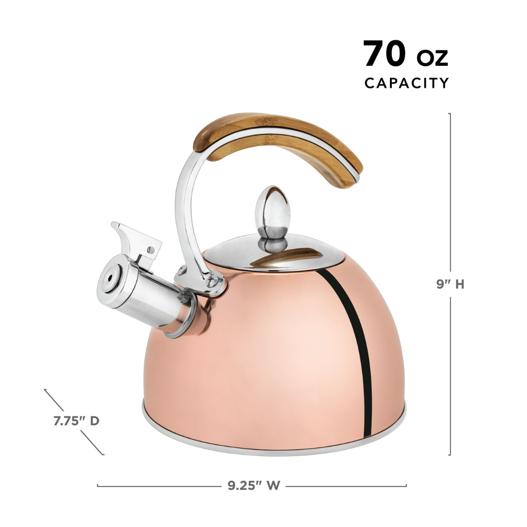 Pinky Up Presley Tea Kettle in Rose Gold