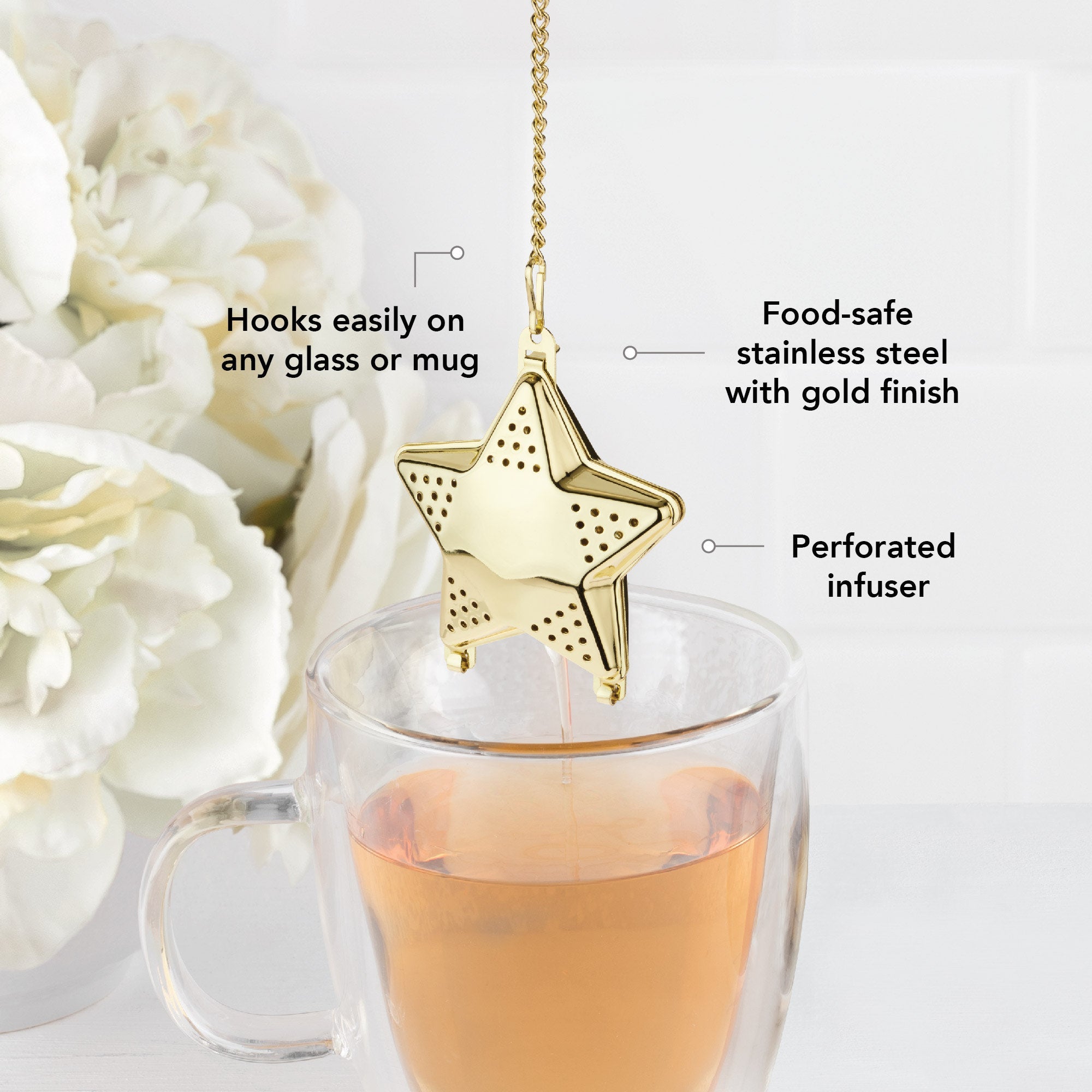 Pinky Up Star Shaped Tea Infuser