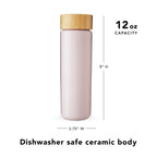 Pinky Up Tatyana Ceramic To-Go Infuser Mug in Lavender, featuring a durable ceramic design for on-the-go tea brewing.