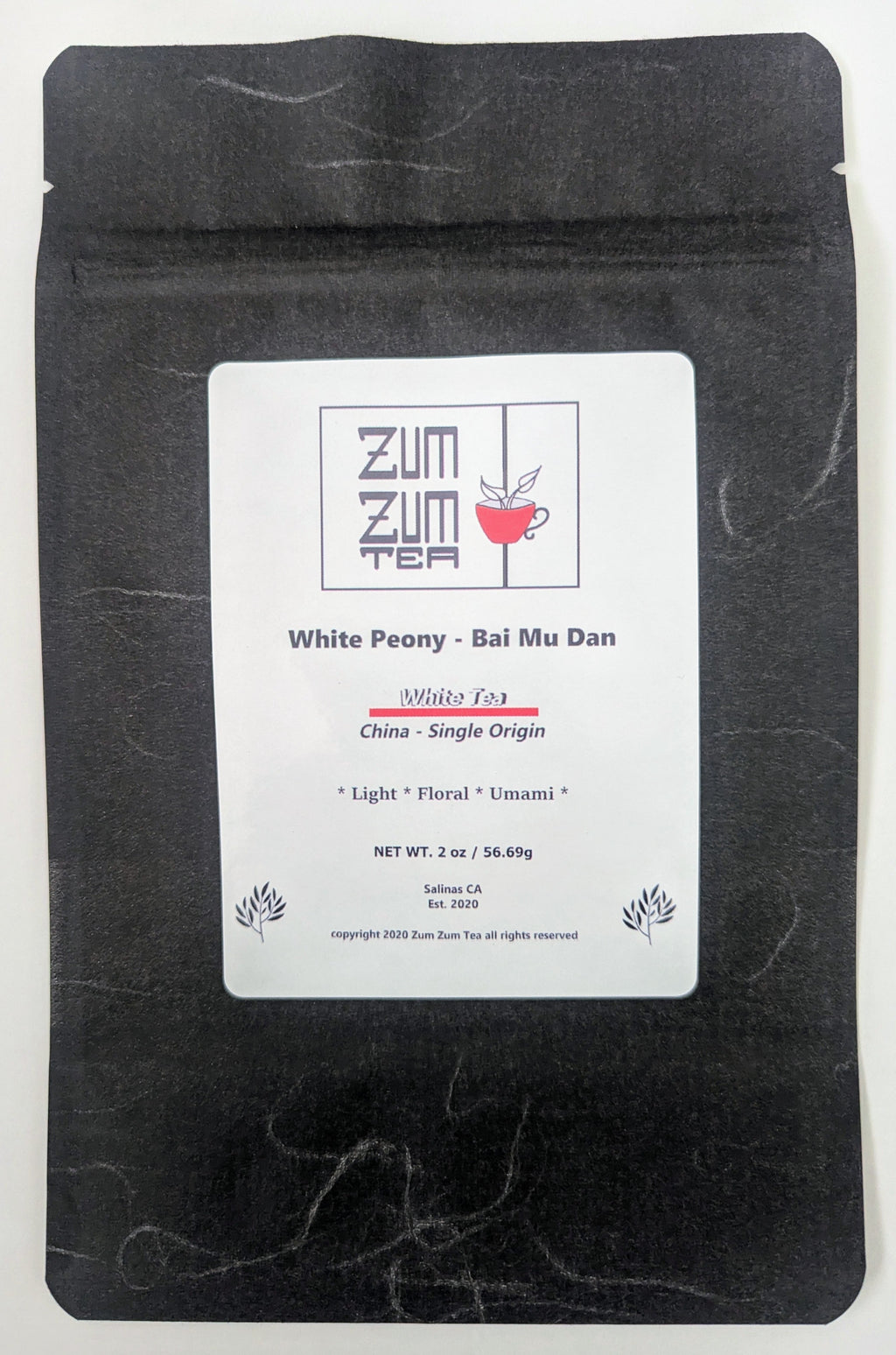 Zum Zum White Peony - Bai Mu Dan Tea