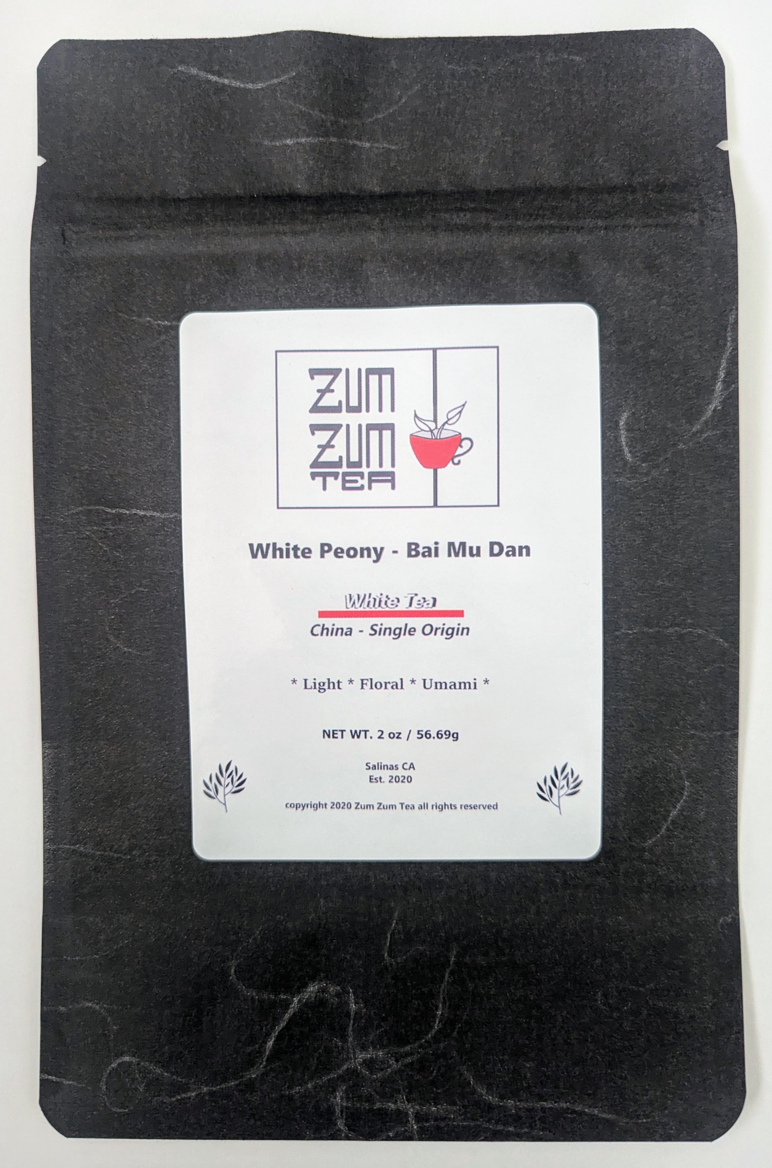Zum Zum White Peony - Bai Mu Dan Tea
