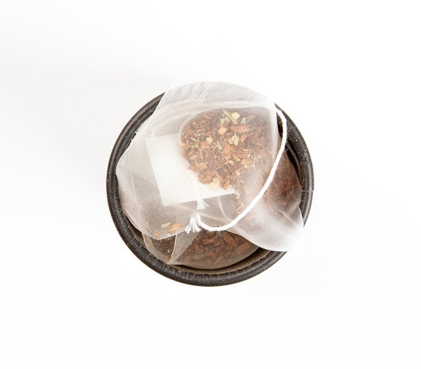 Tea with Tae Rooibos Chai Mini Tea Tube (5 tea bags) displayed in a small tube, showcasing the product packaging.