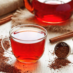 Tea with Tae Rooibos Chai Mini Tea Tube (5 tea bags) displayed in a tube packaging, featuring the brand name Tea with Tae.