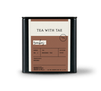 Tea with Tae Rooibos Tea Tin Gift (20 tea sachets) in eco-friendly tin, showcasing herbal red tea and biodegradable sachets.