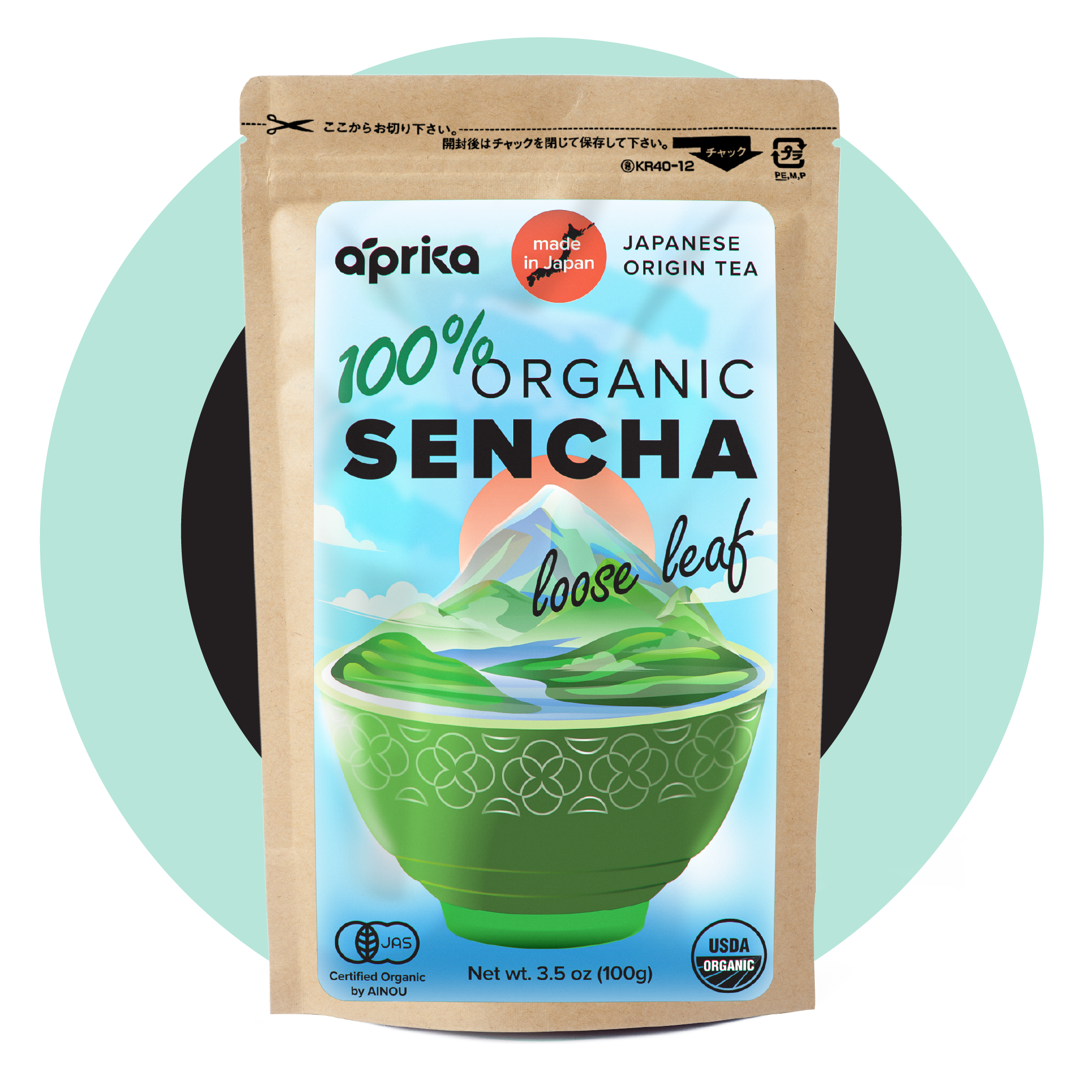 Aprika Life Sencha Loose Leaf Tea