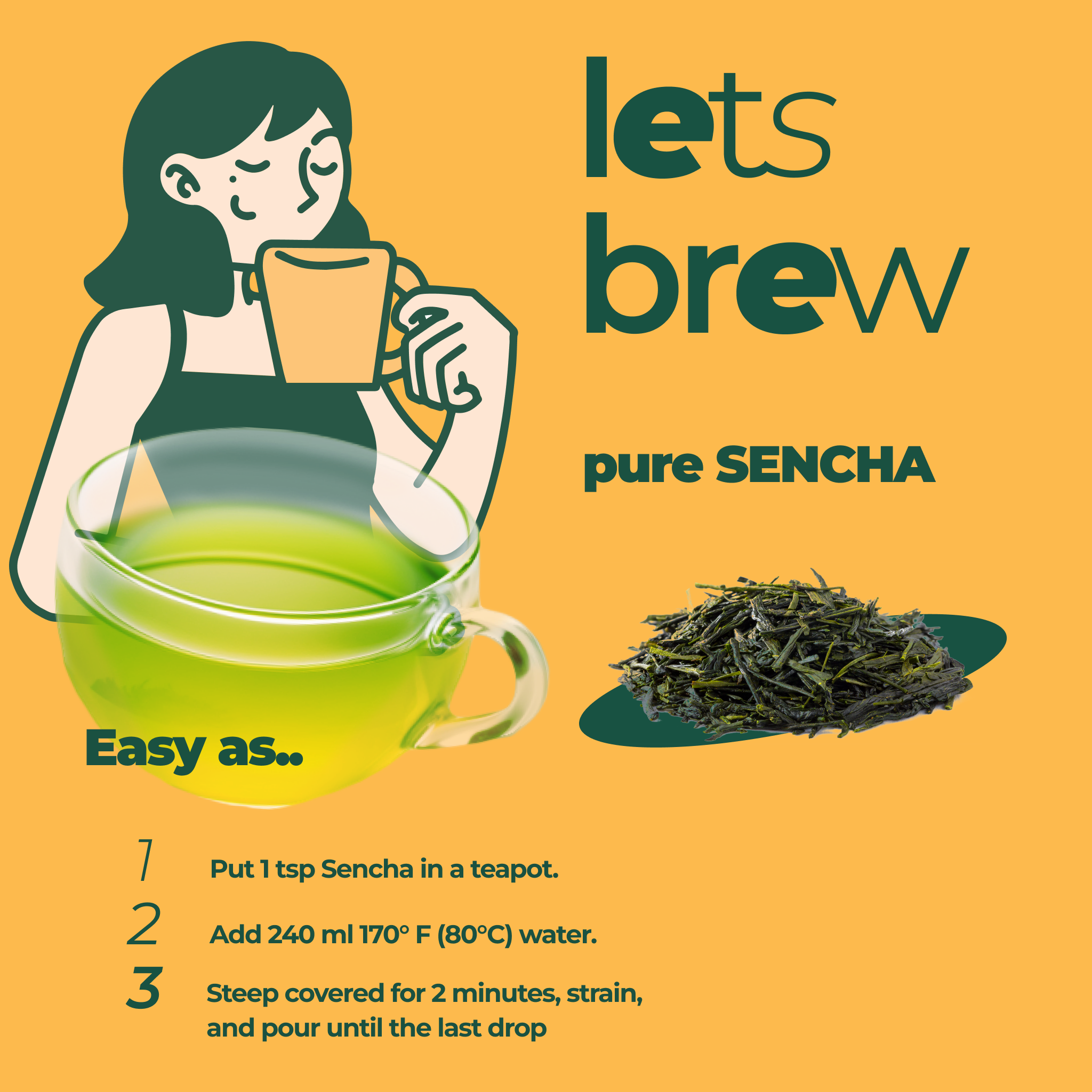 Aprika Life Sencha Loose Leaf Tea