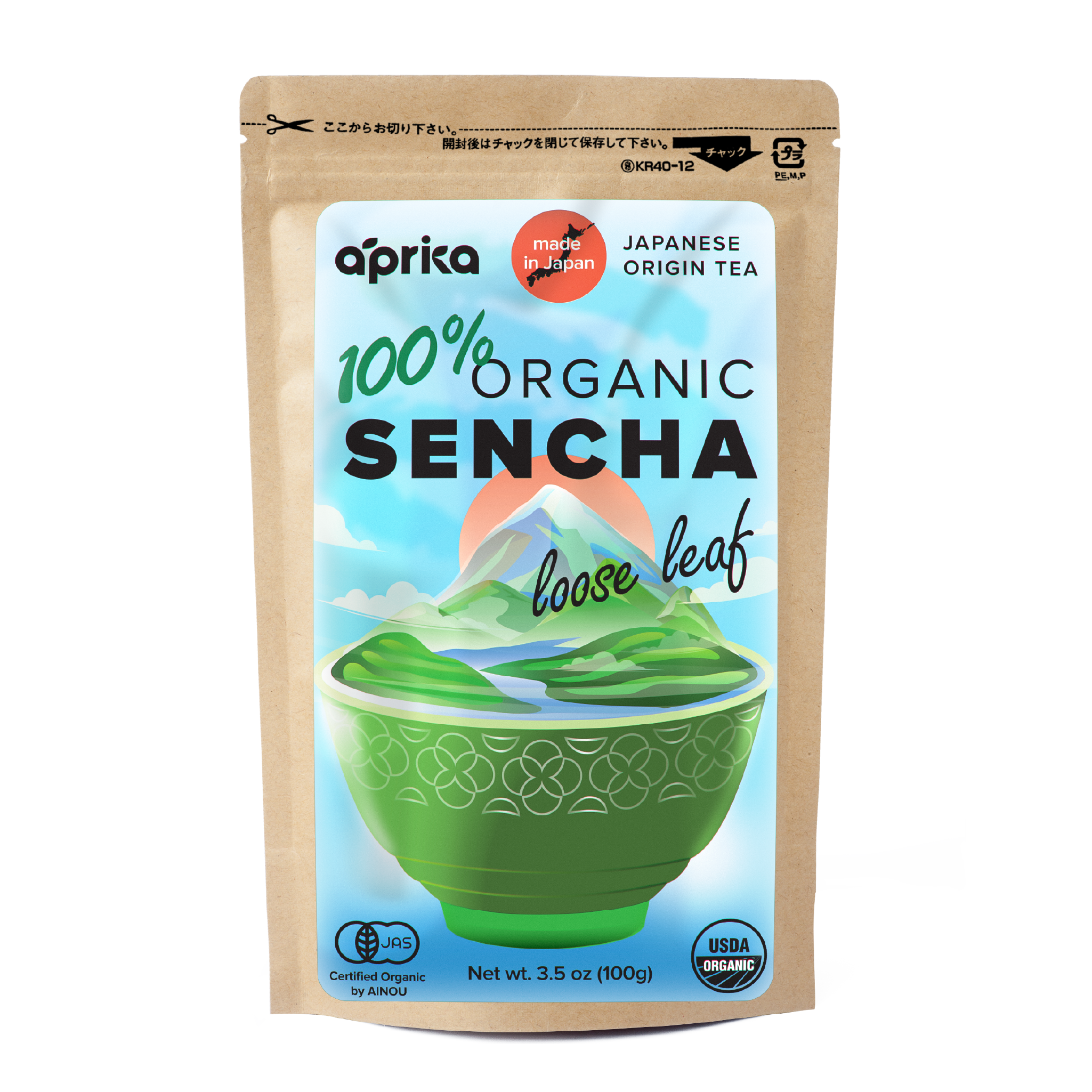 Aprika Life Sencha Loose Leaf Tea