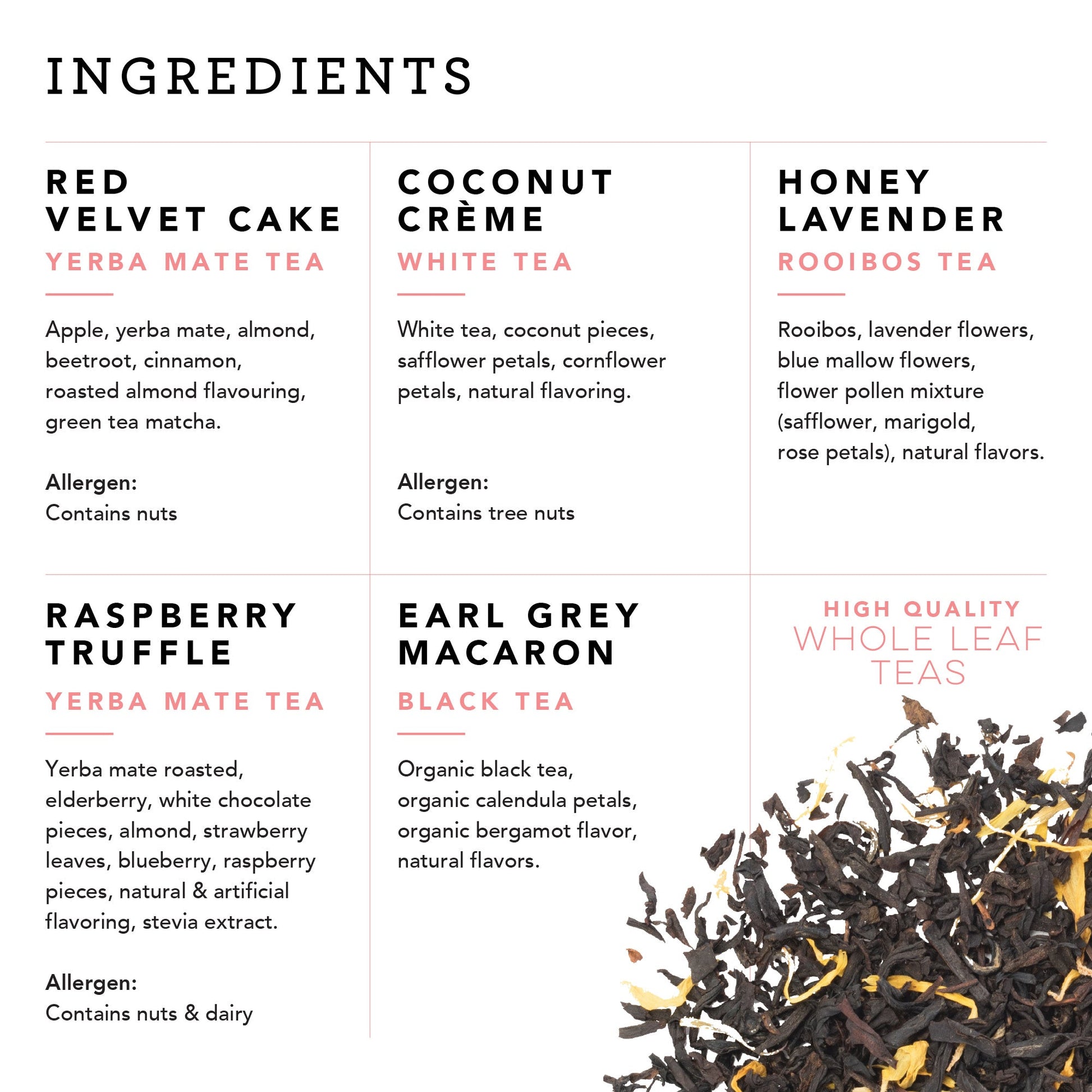 Pinky Up Dessert Loose Leaf Tea Sampler