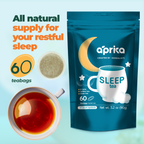Aprika Life Herbal Sleep Tea With Sleep Guide, 60 Bags