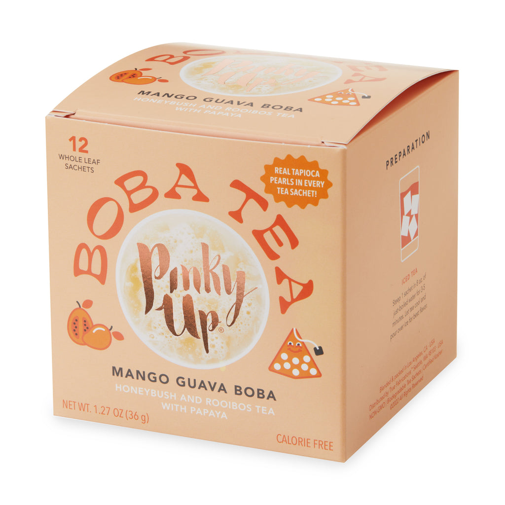 Pinky Up Mango Guava Boba Tea Sachets