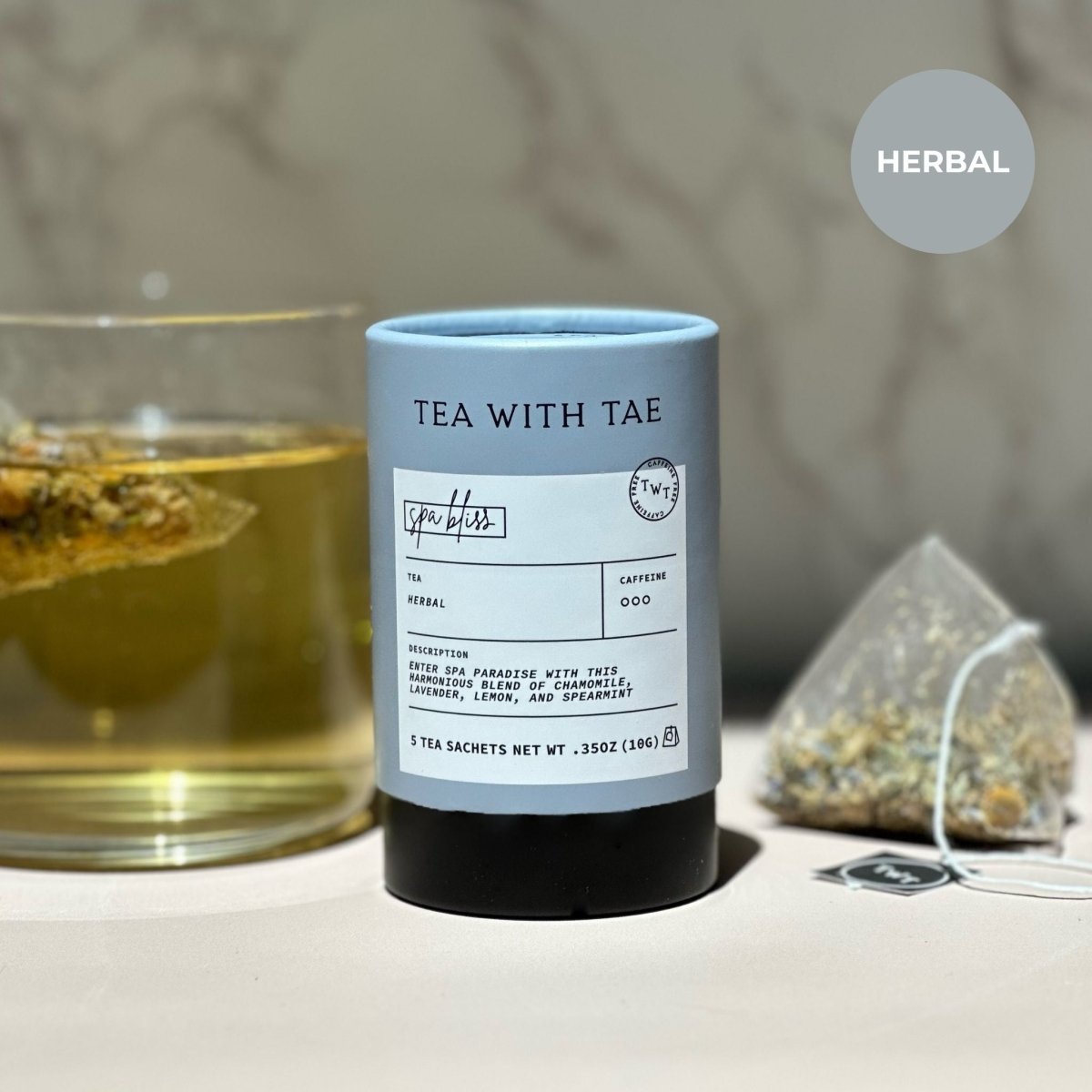 Tea with Tae Spa Bliss Mini Tea Tube (5 tea bags)