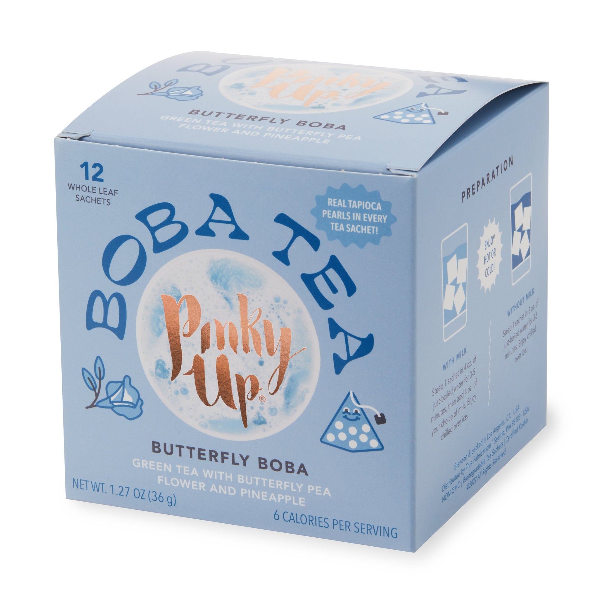 Pinky Up Butterfly Boba Tea Sachets