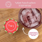 Tea with Tae Strawberry Kiwi Iced Mini Tea Tube (5 iced sachets) Herbal Tea