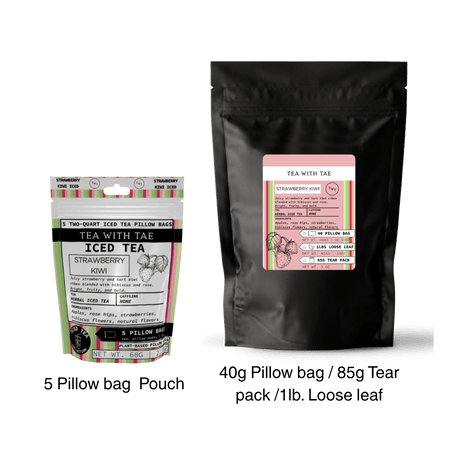 Tea with Tae Strawberry Kiwi Iced Tea Pouch Herbal Tea