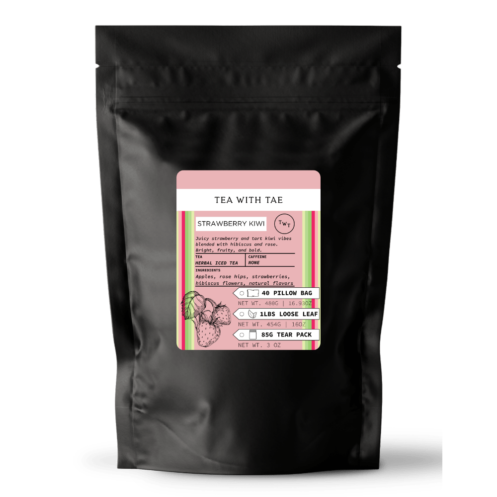 Tea with Tae Strawberry Kiwi Iced Tea Pouch Herbal Tea