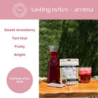 Tea with Tae Strawberry Kiwi Iced Tea Pouch Herbal Tea