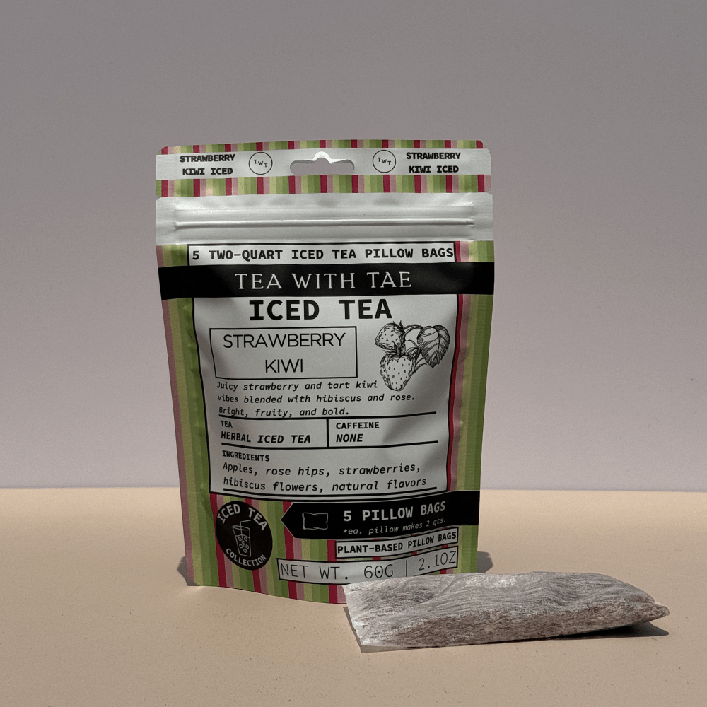Tea with Tae Strawberry Kiwi Iced Tea Pouch Herbal Tea