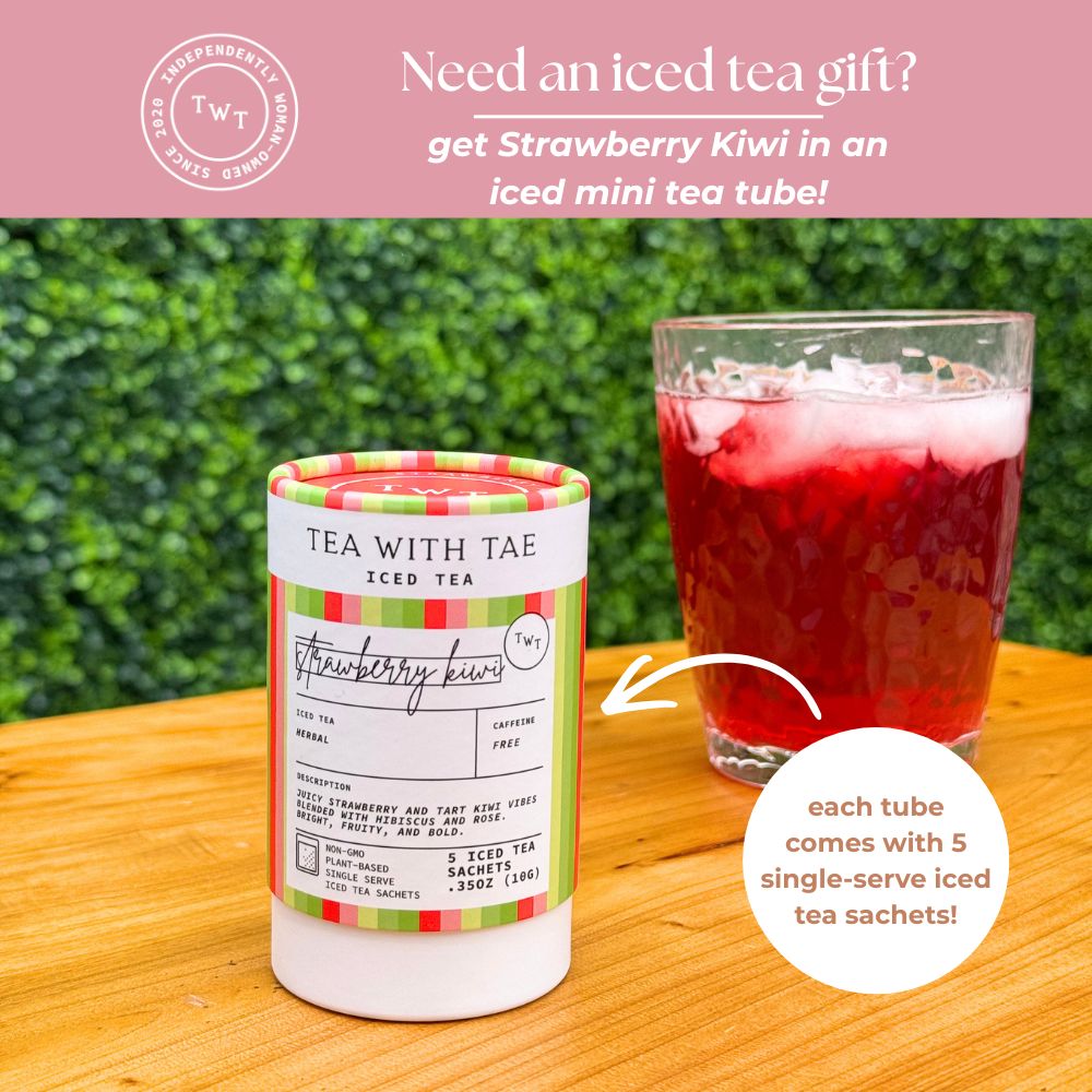 Tea with Tae Strawberry Kiwi Iced Tea Pouch Herbal Tea
