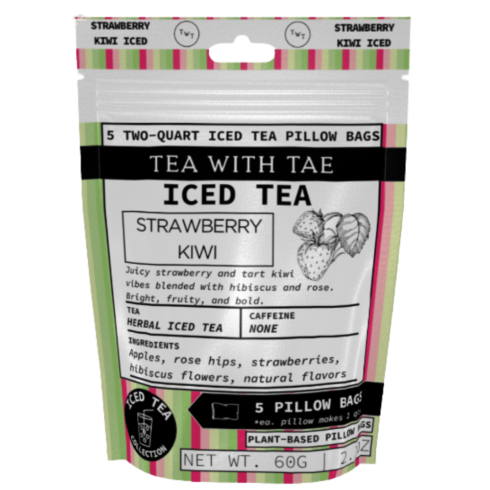 Tea with Tae Strawberry Kiwi Iced Tea Pouch Herbal Tea