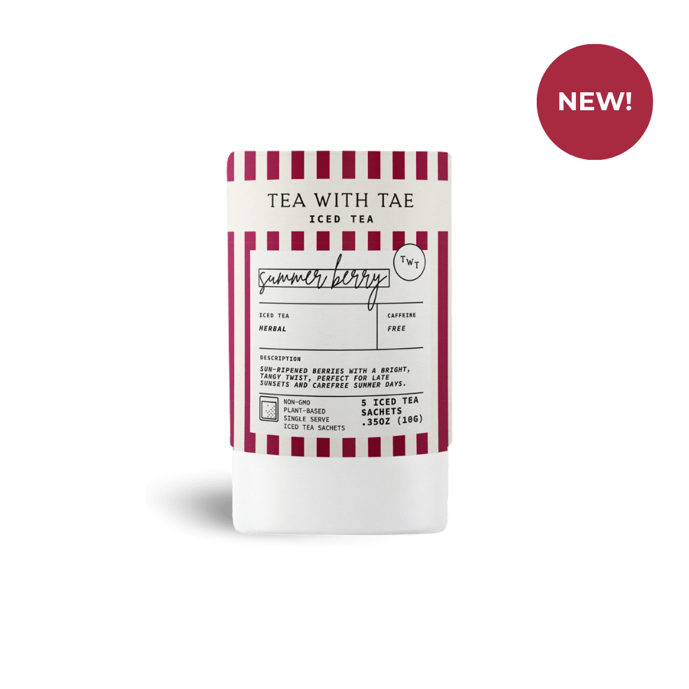 Tea with Tae Summer Berry Iced Mini Tea Tube (5 iced sachets) Herbal Tea