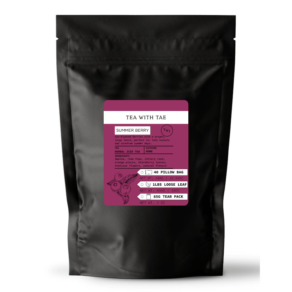 Tea with Tae Summer Berry Iced Tea Pouch Herbal Tea