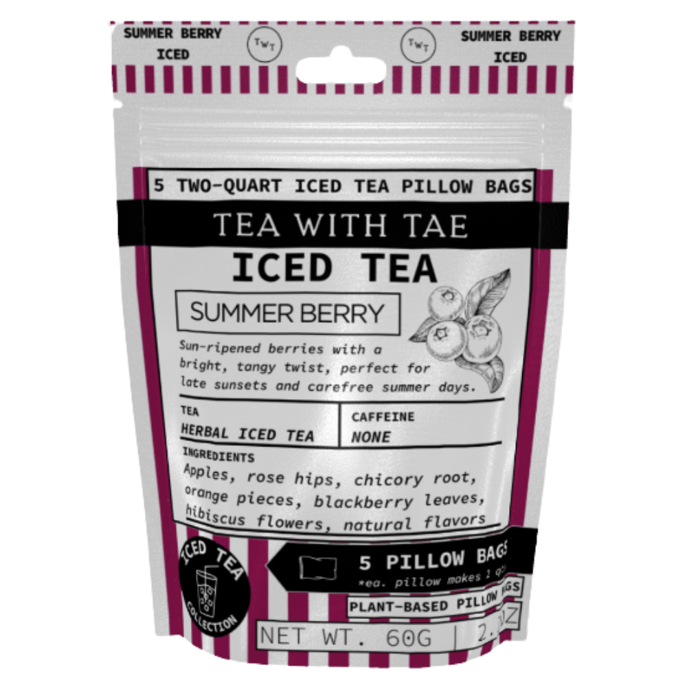 Tea with Tae Summer Berry Iced Tea Pouch Herbal Tea
